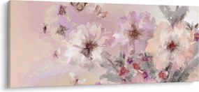 Tablou - Colaj de artă cu fluturi (120x50 cm)