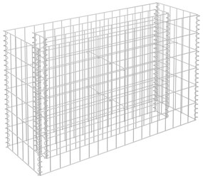 Strat inaltat gabion, 90 x 30 x 60 cm, otel galvanizat 1, 90 x 30 x 60 cm