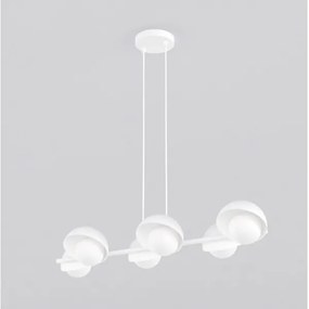 Candelabru pe cablu BOOM 6xG9/8W/230V, alb