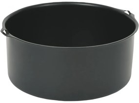 Tava pentru friteuza cu aer cald Rosberg Premium RP51980AB6, 15 cm, Otel carbon, Negru