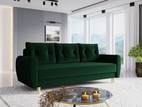 Canapea extensibilă Keklat (Verde) (cu sp. depozitare). 1105549