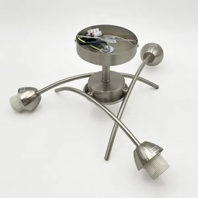 Lustră aplicată DONNA 3xE27/60W/230V nichel