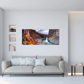 Tablou - Canionul Studlagil (120x50 cm)