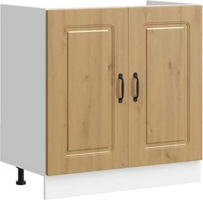 vidaXL Dulap de bază pentru chiuvetă Stejar Artisan Lemn prelucrat