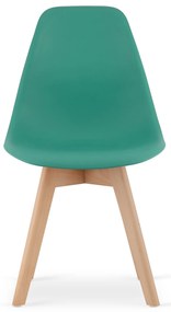 Scaun verde KITO cu picioare din fag