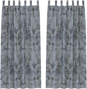 vidaXL Cortine din catifea 2 pcs Gri argintie 245 x 140 cm Catifea