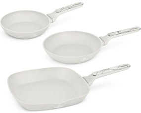 BerlingerHaus Set de tigăi cu suprafață din titan Sahara Marble, 2+1 buc.