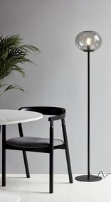 Lampadar, Lampa de podea design nordic Alton, negru/ fumuriu 2010514047 NL