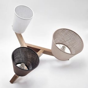 Lustră aplicată Brilagi ANTHONY 3xE14/40W/230V stejar