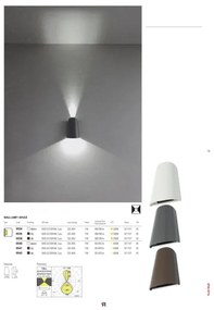 Redo 9536 - Aplică perete exterior LED TWILL 1xLED/11W/230V IP65