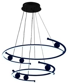 Lustră LED dimabilă pe cablu LED/80W/230V 3000-6500K + telecomandă