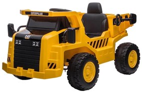 Mașinuță electrică încărcător CAT 60W/4500 mAh galben/negru