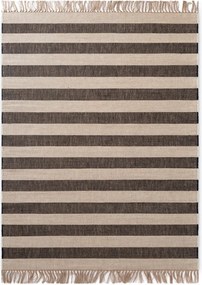 Covor negru/crem reversibil/țesut manual din iută 120x170 cm Playa – Hanse Home