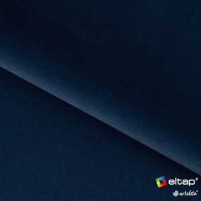 Pat matrimonial albastru închis tapițat cu spațiu de depozitare cu somieră 160x200 cm Plissa – ELTAP