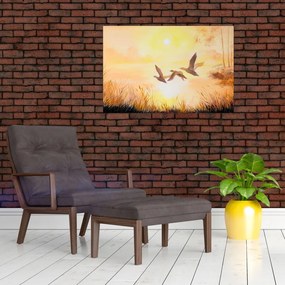 Tablou - Macarale la apus de soare (90x60 cm)