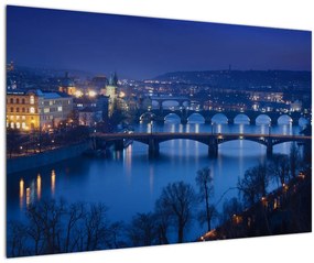 Tablou cu podurile din Praga (90x60 cm)