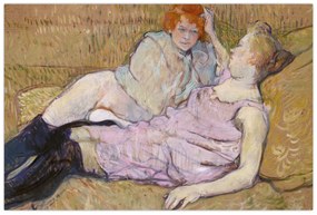Tablou - Henri de Toulouse-Lautrec, The Sofa, reproducere (90x60 cm)
