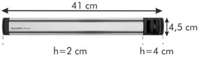 Suport magnetic pentru cuțite Tescoma President cu ascuțitor