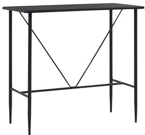 3051297 vidaXL Set mobilier de bar, 5 piese, negru, material textil
