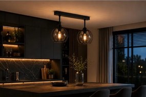 Lustră aplicată SOLO BLACK 2xE27/60W/230V