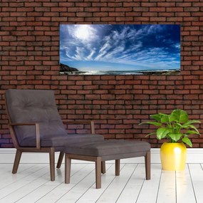 Tablou cu cerul și nori (120x50 cm)
