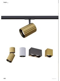 Redo 01-3412 - Spot DELPHI 2xGU10/7W/230V 16,1x8,1 cm negru