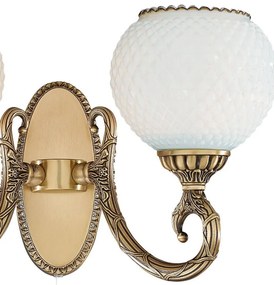Aplica de perete cu 2 brate din alama design italian 8450