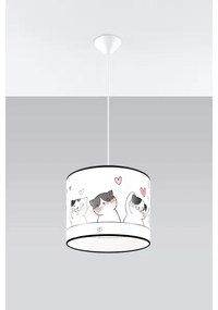 Lustră pe cablu pentru copii Sollux SL.1418 CAT 1xE27/15W/230V d. 30 cm