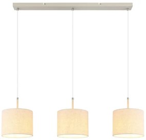 Globo 15968-3H - Candelabru DELEON suspendat pe cablu, 3xE27/40W/230V