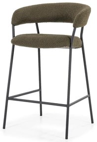 Scaun de bar tapitat Luka verde