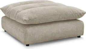 Taburet bej cu tapițerie din chenille Neil – Bobochic Paris