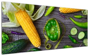 Tablou cu legume (120x50 cm)