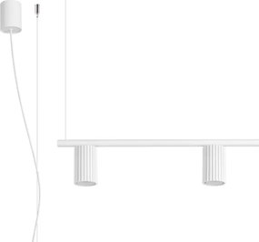 Sollux SL.2711 - Lustru suspendat pe cablu KARBON 4xGU10/10W/230V alb