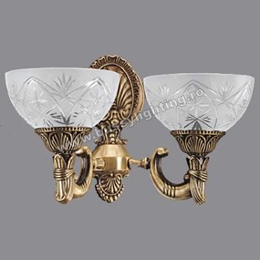 Aplica Elegante cu 2 Brate, Desing Clasic, Finisaj Bronz Antic - Bussy Lighting 3038-52-29