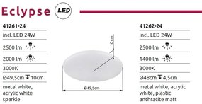 Plafoniera LED design circular ECLYPSE