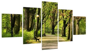 Tablou cu alee în parc (125x70 cm), în 40 de alte dimensiuni noi