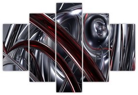 Tabloul cu abstracție în gri (150x105 cm)