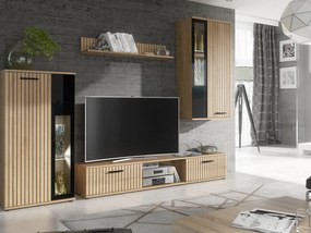 Mobilier living Wowza (hikora jackson + negru (cu iluminat LED). 1097585