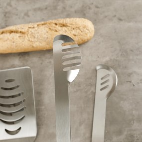 TEMPO-KONDELA LINTON, unelte pentru grătar, set de 4, negru/ roz auriu
