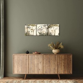 Tablou - Pădurea tropicală amazoniană (cu ceas) (90x30 cm)