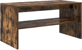 vidaXL Comodă TV, stejar fumuriu, 80x40x40 cm, lemn prelucrat