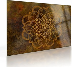 Tablou pe sticlă - Mandala bucuriei (70x50 cm)