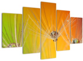 Tablou cu picături pe plantă (150x105 cm)