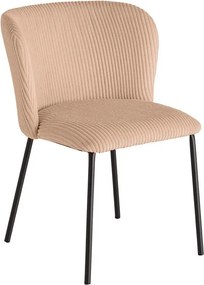 Set 2 scaune stil retro LYON catifea raiata roz