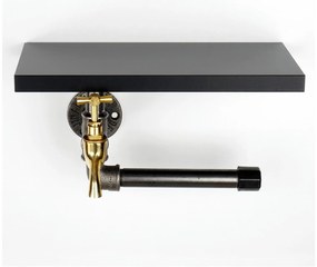 Suport hârtie igienică Nenanu 41 (negru + argintiu) . 1095075