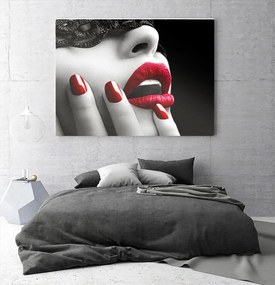 Tablou canvas Red Lips 120x80 cm