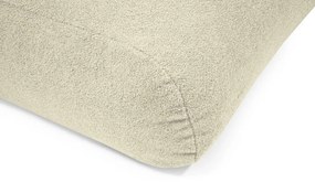 Fotoliu puf pentru copii crem cu tapițerie din țesătură bouclé Snug 130 Bear – SLOWDOWN