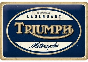 Placă metalică Triumph - Legendary Motorcycles