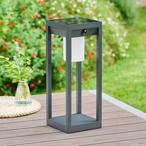 Hesperide - Felinar solar LED PIKY LED/3,7V 2600 mAh 40 cm IP65 antracit