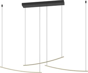 Eglo 902167 - Lampă suspendată LED dimmabilă pe cablu VILLEGGI LED/22W/230V 2700/4000/6500K, auriu